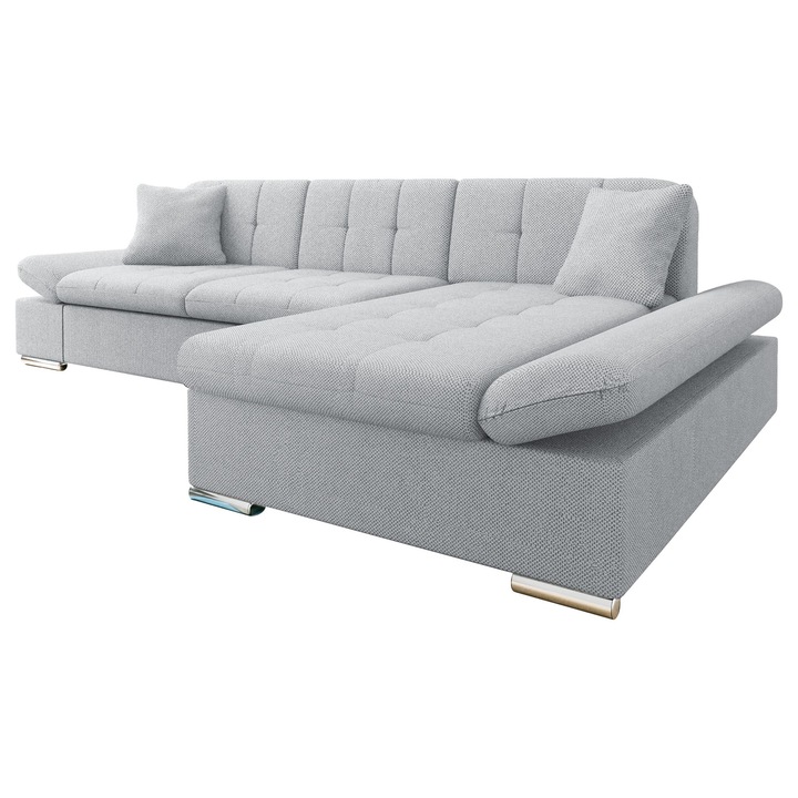 Coltar Magnir Premium Dreapta, MIRJAN 24, albastru bebelus, 161x278x76 cm