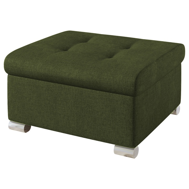 Taburet mic Tony, MIRJAN 24, verde muschi, 68x70x41 cm