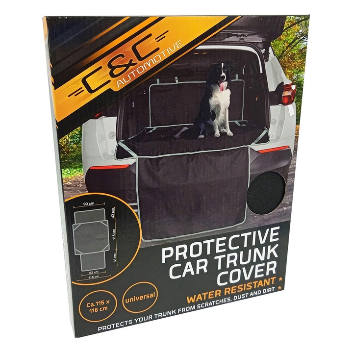 Husa impermeabila pentru masina, Excellent, 116x115 cm, protejeaza interiorul, material de calitate