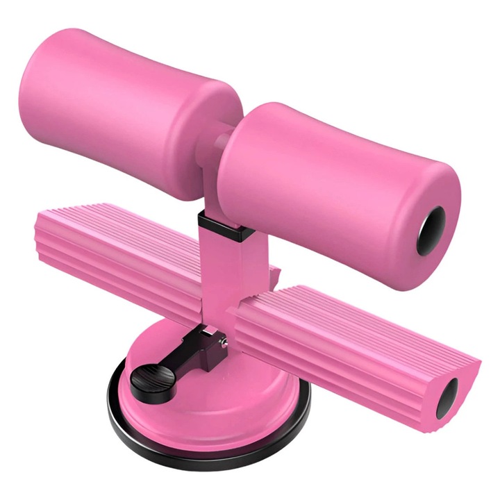 Aparat de fitness pentru abdomen, Sport, roz, 26x16-21cm, 3 inaltimi ajustabile