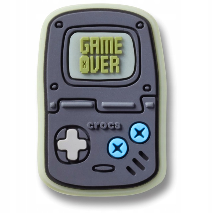 Crocs, Accesoriu incaltaminte Jibbitz, Black Game, 1 bucati, Multicolor