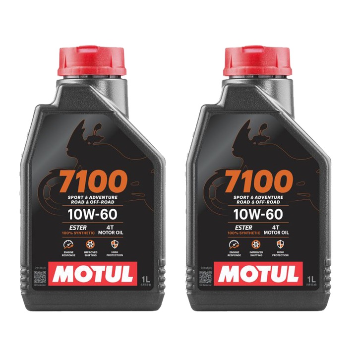 Pachet 2 litri ulei Motul 7100 10W60 – Performanta maxima si protectie completa pentru motoare de motocicleta