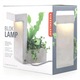 Lampa de masa LED Kikkerland, din beton, cu ghiveci de flori