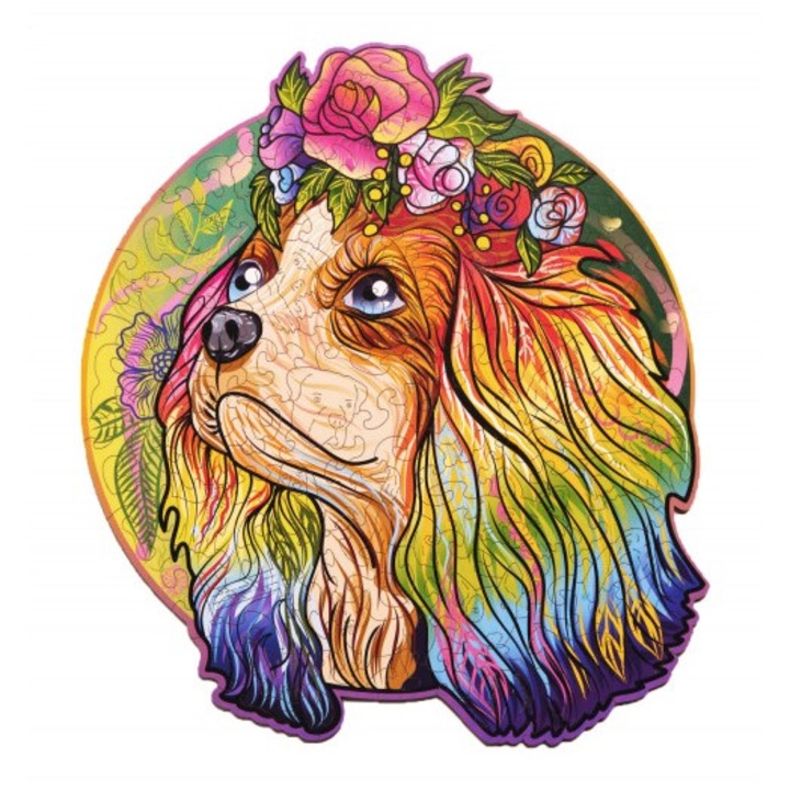 2D-s Lucky kölykök puzzle: Bella, WT, fa, 110 darab