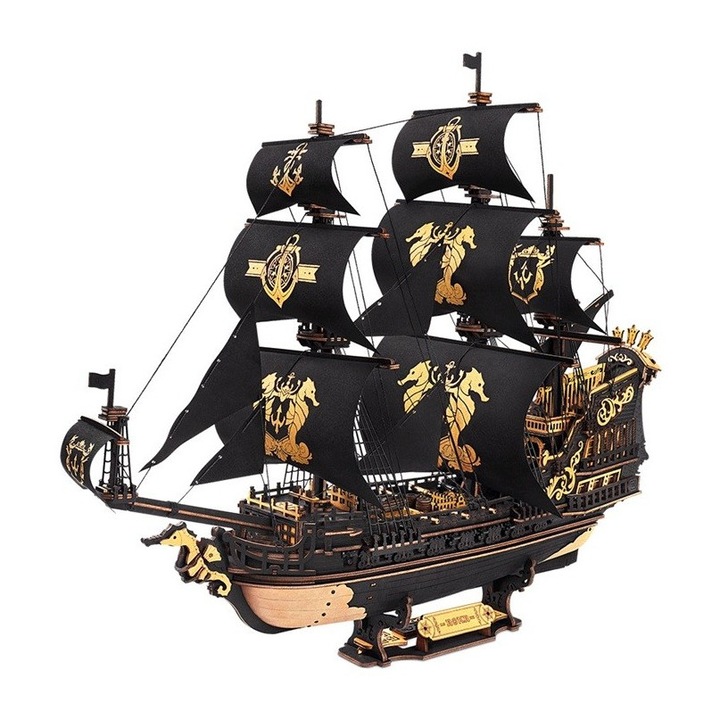 3D Puzzle, Csikóhalak, ROKR, Fa, 603 darabos