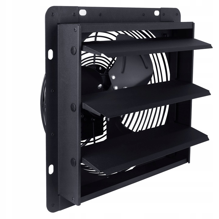 Ventilator de perete EBERG VEXO 300, 710 m³/h, 300mm, cu jaluzele automate si regulator de turatie