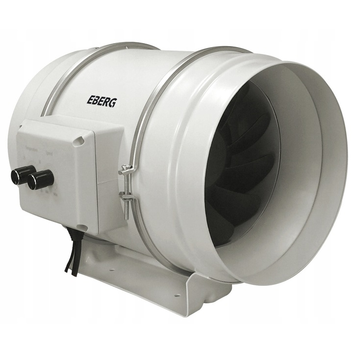 Ventilator canal EBERG EMAX GROW 200, 1150 m3/h, 3000 rpm, IP44, 200 mm