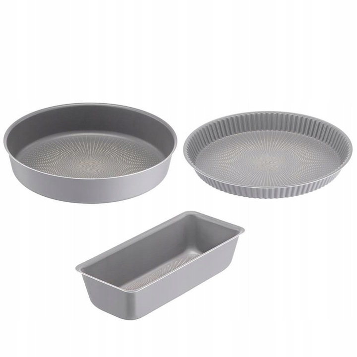 Set de forme de copt TEFAL 3 buc de la 2x26cm si 27cm tava antiaderenta