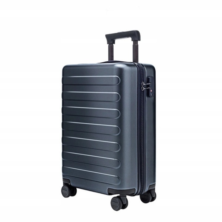 Troler NINETYGO Rhine 66cm, 4 roti, poliester, gri inchis