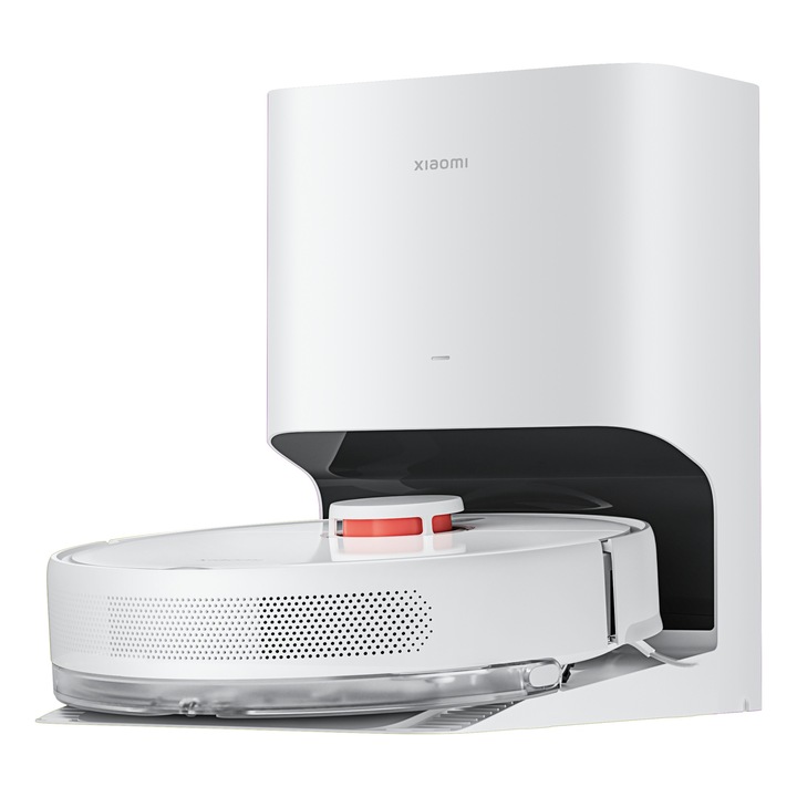 Aspirator robot Xiaomi X10, 4000Pa, 2 in 1, alb, 5200mAh, statie de andocare cu sac de praf
