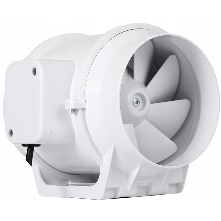 Ventilator canal EBERG EMAX 100, 170 m3/h, 31 dB, 100 mm, 2 viteze