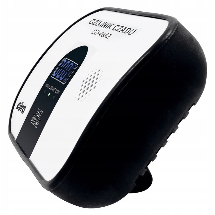 Centrala de detectare a fumului Eura CD-45A2, senzor electrochimic, alarma 85dB, termometru, 84x124x50mm, alb