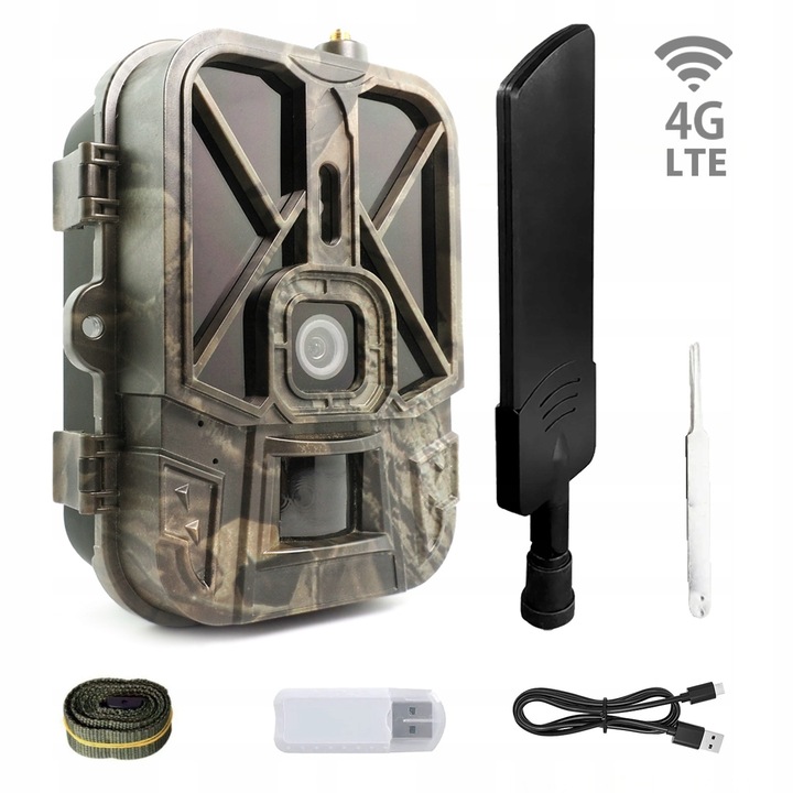 Camera de observatie Redleaf RD7200 LTE 4G, rezolutie 120 MP, filmare 4K, IP65, dimensiuni 155x110x85mm