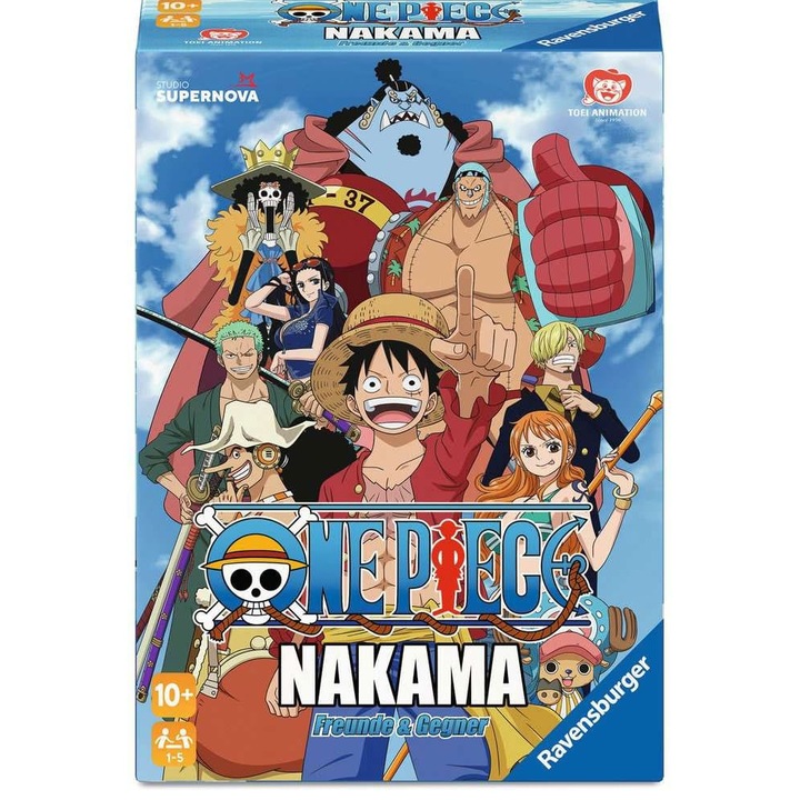 One Piece Nakama társasjáték, RAVENSBURGER, 1-5 játékos, 30 perc, többszínű