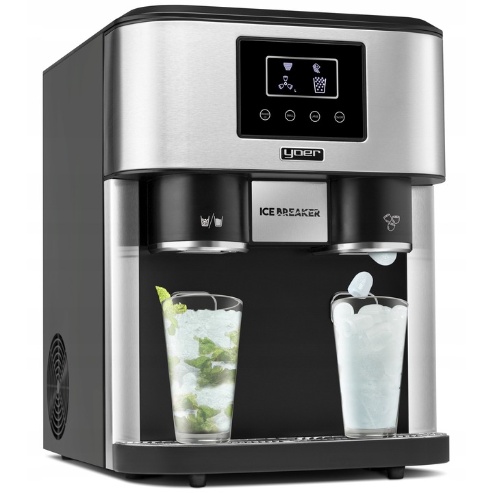Yoer 3 az 1-ben jégkészítő vízadagoló daráló 380W 18kg/24h