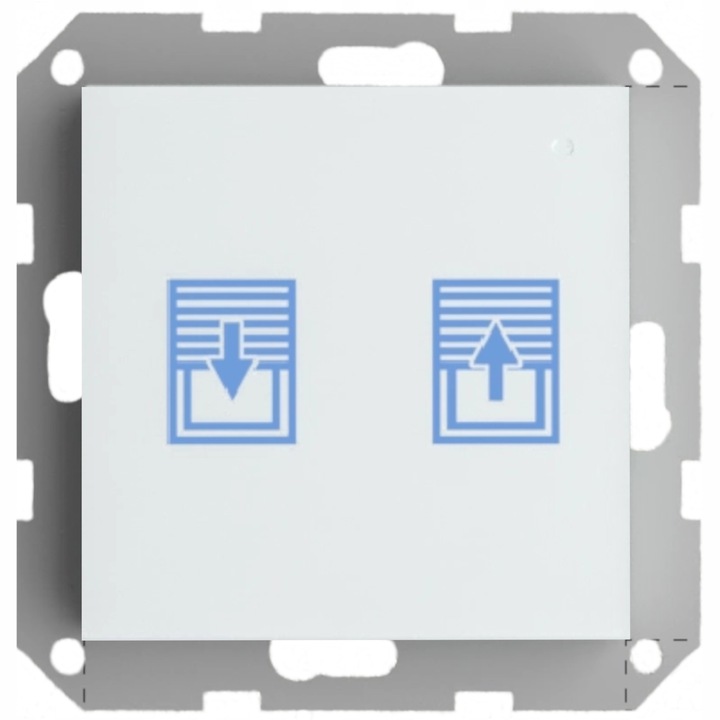 Kit Smart Home, FZ-02, intrerupator control wireless 2 relee, 55x55mm, negru