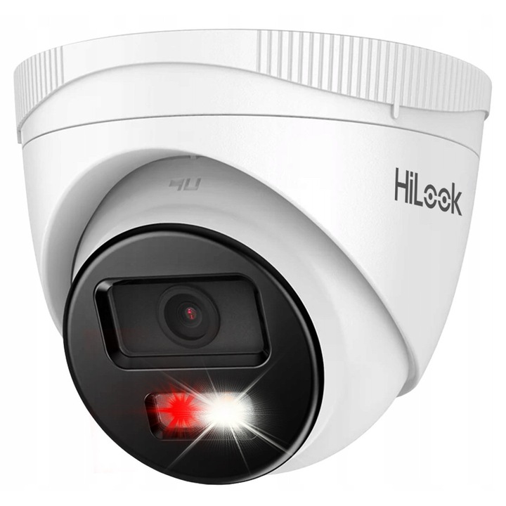IP камера за наблюдение 6MP, HiLook IPCAM-T6-30DL, хибридна светлина, микрофон, 112x82mm