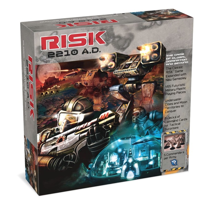 Joc de societate Risk 2210 A.D., Renegade, 5 seturi armii, multicolor