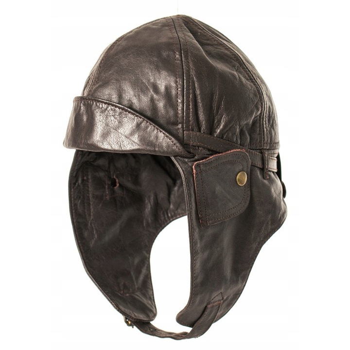 Caciula pilot din piele naturala, Mil-Tec, culoare brown, marime XXL