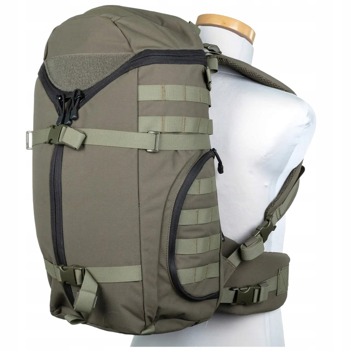 Rucsac Patrolowy Tactical 40L, Olive, 2 buzunare laterale, compatibilitate MOLLE