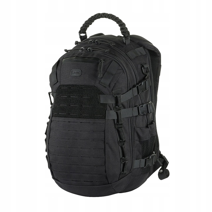 Rucsac M-Tac Mission Pack 25L, negru, ergonomic, cu sistem MOLLE