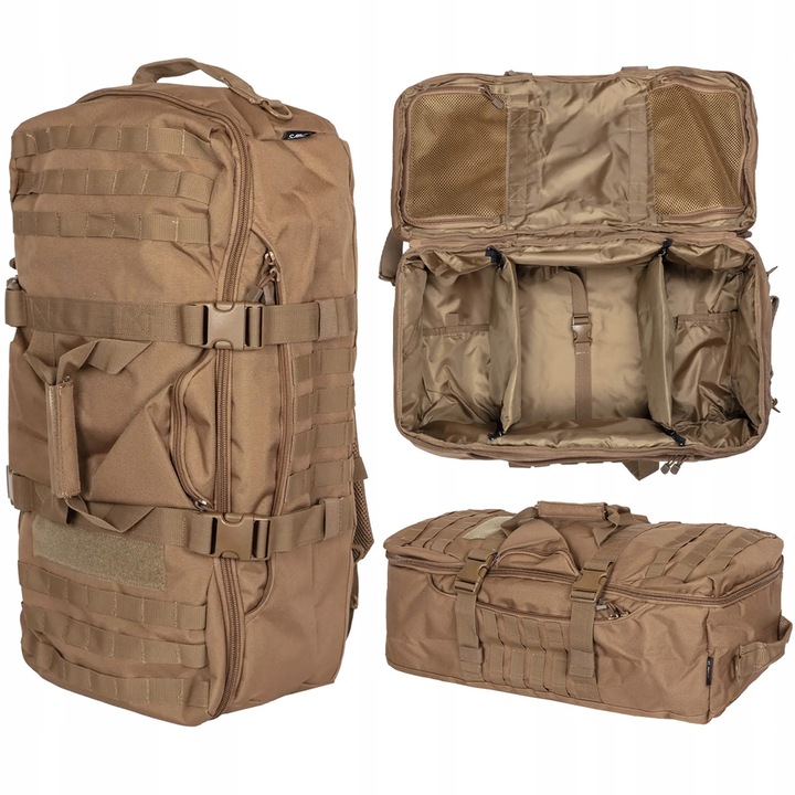 Rucsac Tactical 40L, Specna Arms, Tan, material CORUND 500D, compatibilitate MOLLE