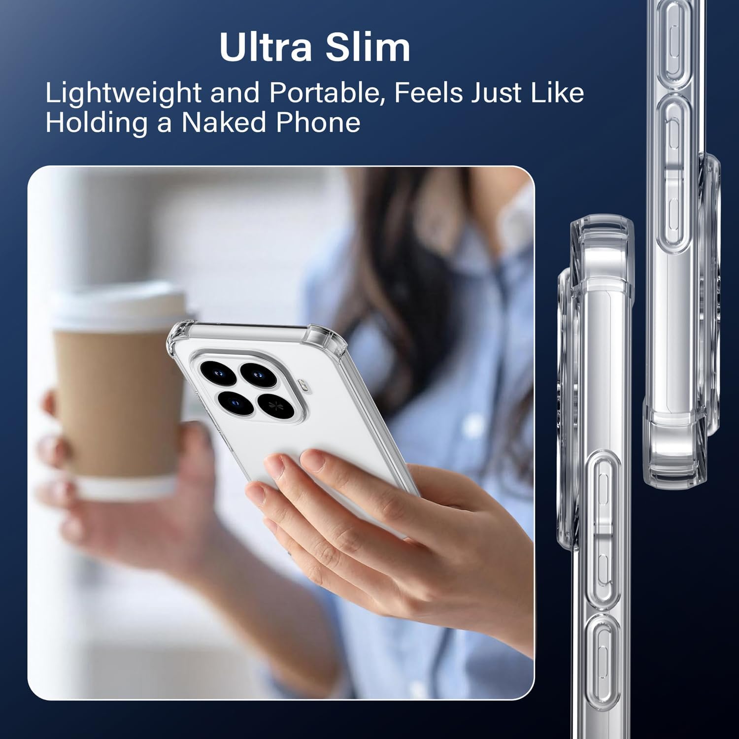 Husa pentru Oppo Find X9 Slim Anti-Shock 1.5mm reinforced 4 corners, transparenta