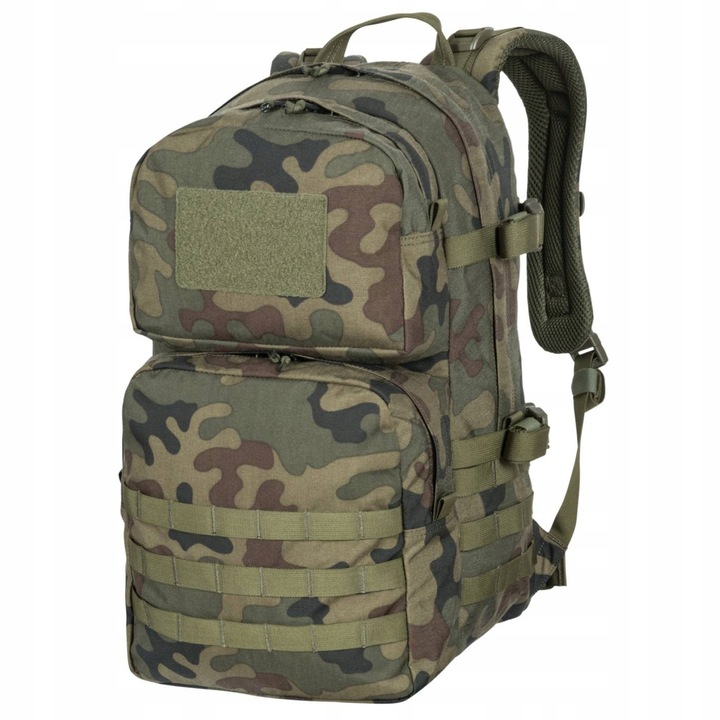 Rucsac tactic Helikon-Tex Patrol Line 25L, PL Woodland, 15x29x51cm, cu sistem MOLLE/PALS, doua buzunare externe