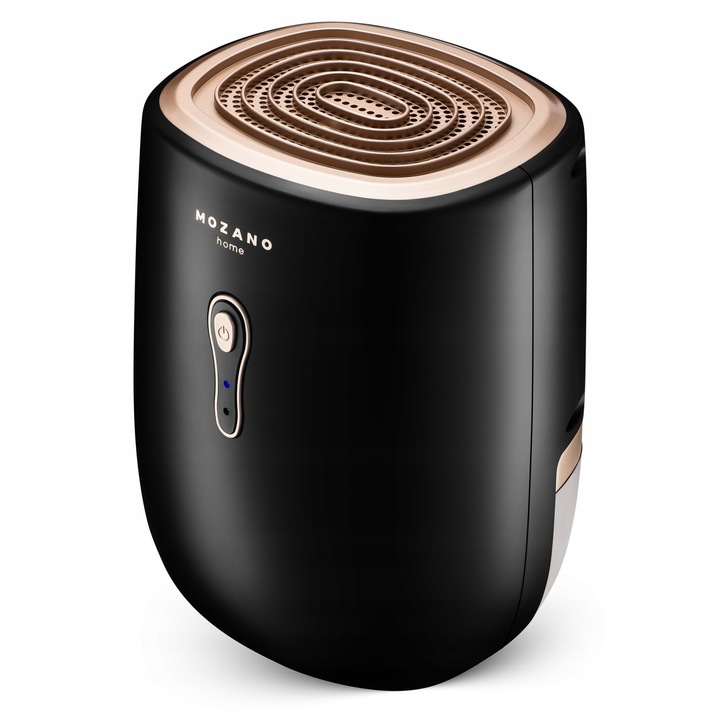 Dezumidificator, 1.1L, 23W, 30dB, temperatura constanta inteligenta, oprire automata plina de apa, mod de noapte, economisire de energie si economie de energie, potrivit pentru intreaga camera, alb