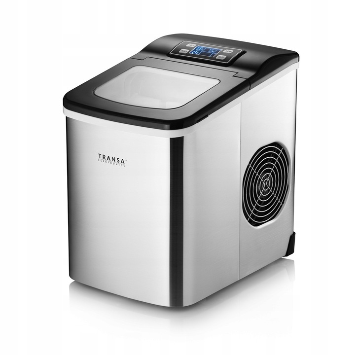 Transa Electronics Icly automata jégkészítő gép, 12 kg/24h, méretek 22,2x31,3x32cm, 2l kapacitás, ovális forma