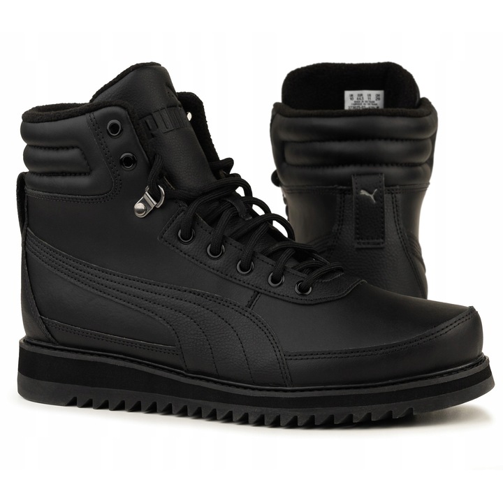 Pantofi sport barbati, Puma DESIERTO negru, piele ecologica