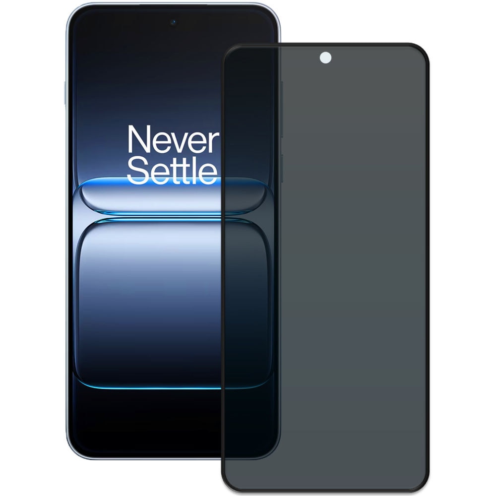 Folie din sticla securizata pentru OnePlus Nord 5, HAMSTERBOX Privacy Shield, Protectie completa ecran, Full face, Aplicare rapida, Case Friendly, Negru