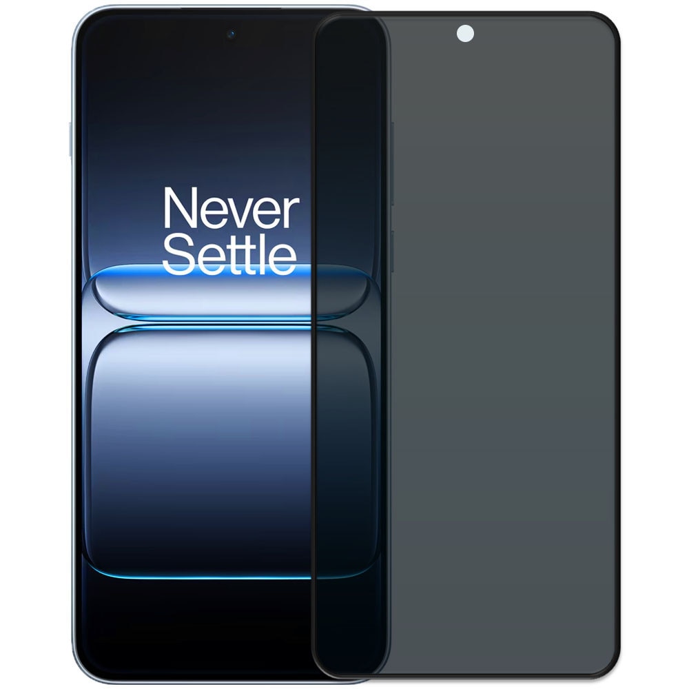Folie din sticla securizata pentru OnePlus Nord 5, HAMSTERBOX Privacy Shield, Protectie completa ecran, Full face, Aplicare rapida, Case Friendly, Negru