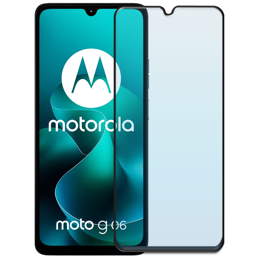 Folie din sticla securizata pentru Motorola Moto G06 / G06 Power, HAMSTERBOX Glass Shield, Protectie completa ecran, Full face, Aplicare rapida, Case Friendly, Transparenta