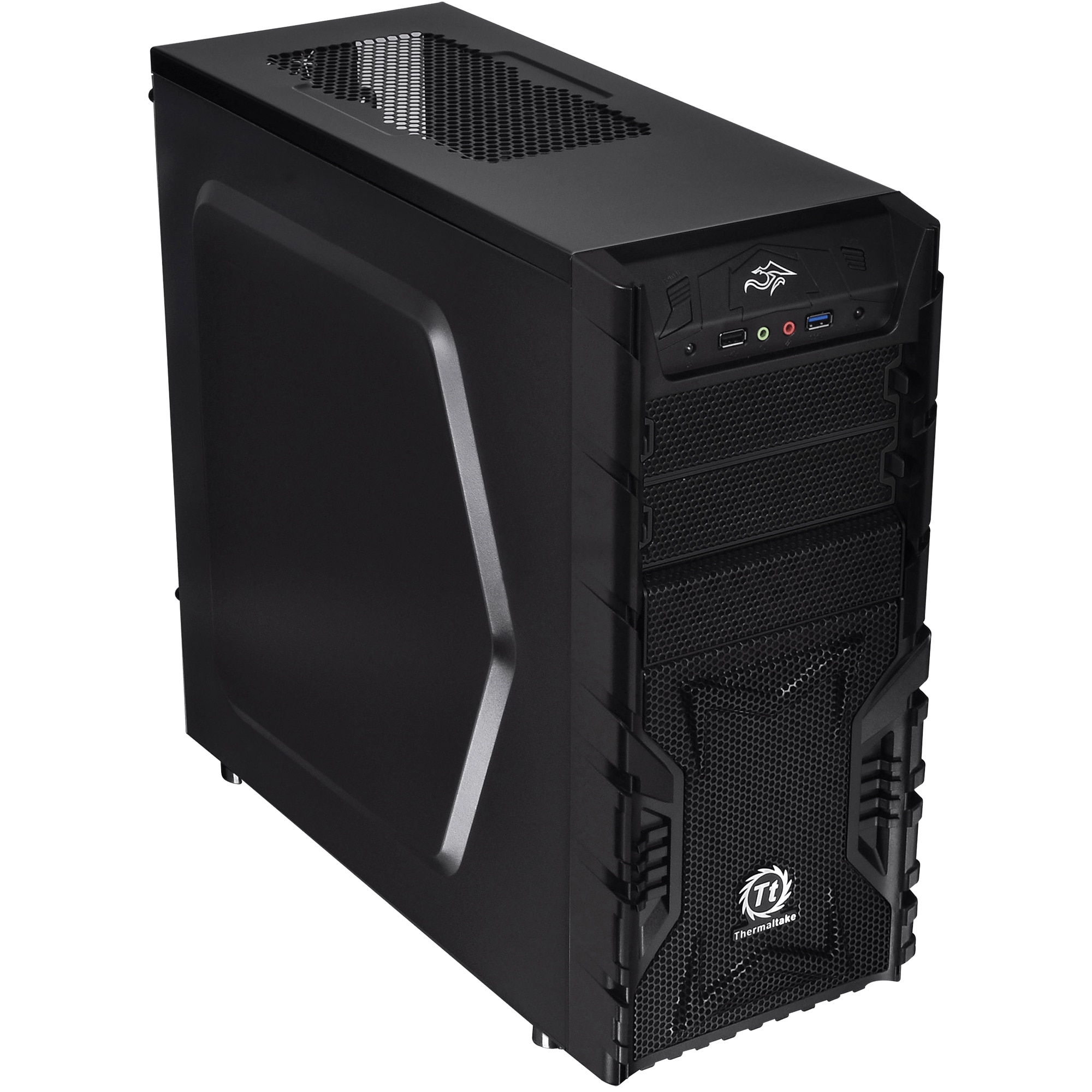 Carcasa Thermaltake Versa H23, ATX, Mid Tower, Fara sursa, Neagra