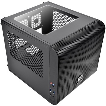 Carcasa Thermaltake Core V1, Mini-ITX Cube, Fara sursa, Neagra Carcasa Thermaltake Core V1, Mini-ITX Cube, Fara sursa, Neagra