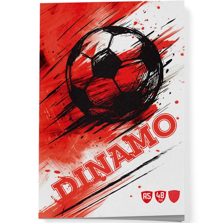 Caiet A5 Romana Red Splash Dinamo.