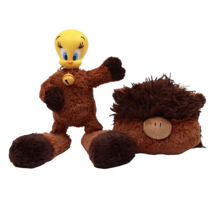 Figurina de plus Mu-Mu Tweety, Soap studio, maro/galben, parti mobile