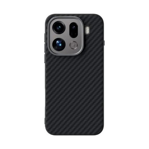 Husa de protectie Premium Tip Kevlar (fibra aramida) pentru OPPO Find X9 PRO – Magnetica, Negru