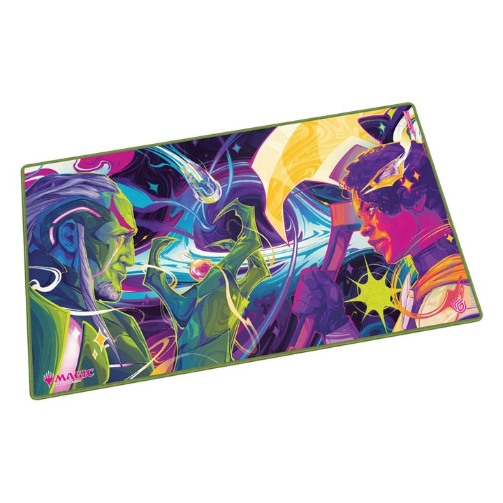 Játékszőnyeg Ultimate Guard Magic: The Gathering "Krawedz Wiecznosci" 61x35 cm, csúszásgátló, hímzett szegélyek, többszínű