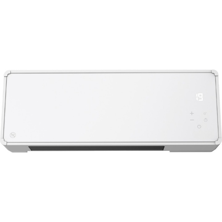 Fali hősugárzó, kompakt kialakítás, LED kijelző, állítható hőmérséklet 5°C - 35°C, távirányító, fagyvédelem, 2000W, fehér