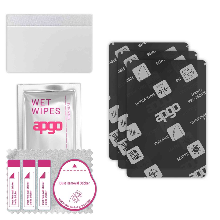 3x apgo MATTE sticla de protectie hibrida compatibila cu Honor Pad V9, sticla nano flexibila, inlocuire excellenta pentru sticla temperata