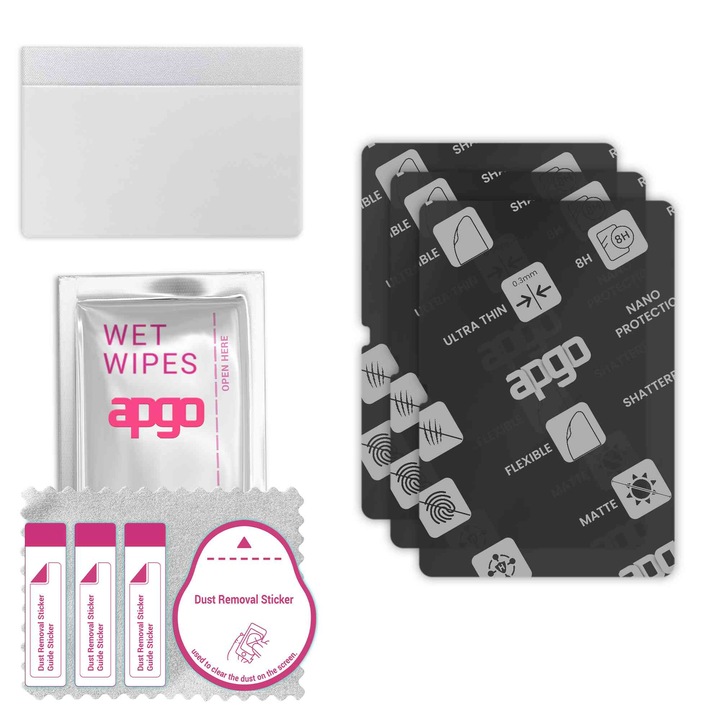 3x apgo MATTE sticla de protectie hibrida compatibila cu Honor Tablet GT, sticla nano flexibila, inlocuire excellenta pentru sticla temperata