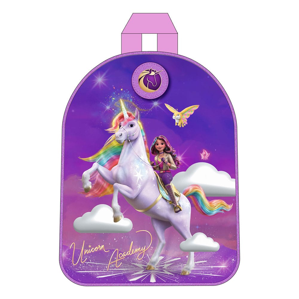 Ghiozdan Vadobag Academia unicornilor It's Fate, 29x22x9cm, roz