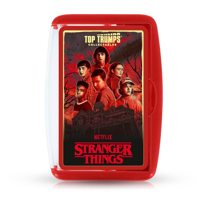 Настолна игра, Winning Moves, Top Trumps: Stranger Things, 55 карти, многоцветни