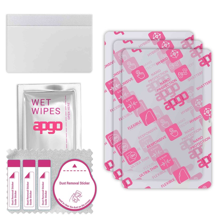 3x apgo Ultra-Clear Hybrid sticla protectoare compatibila cu Lenovo Tab P11 Pro, sticla nano flexibila, inlocuire excelenta pentru sticla temperata