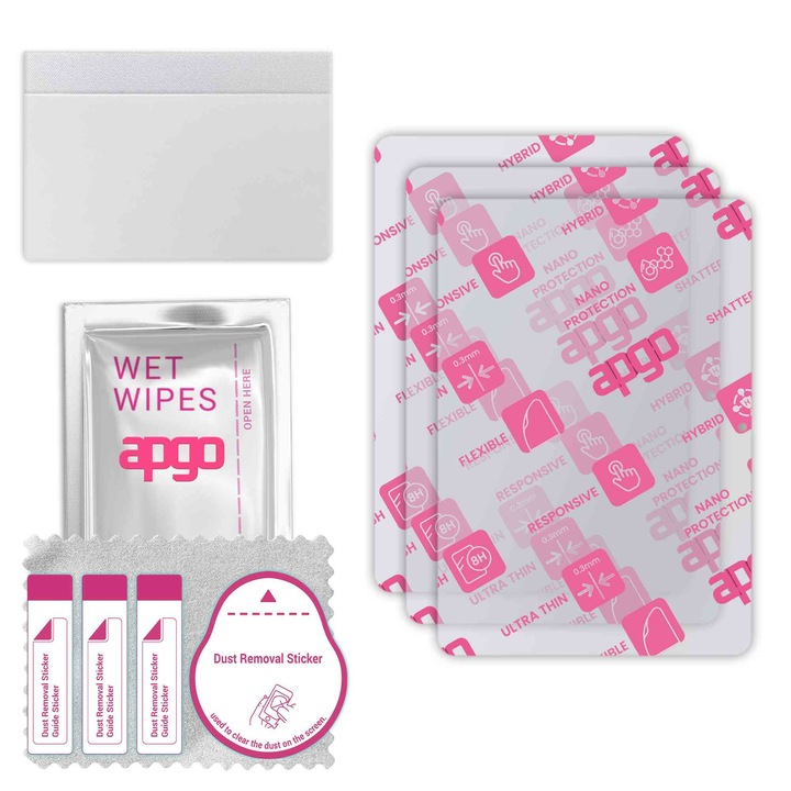 3x apgo Ultra-Clear Hybrid sticla protectoare compatibila cu Xiaomi Pad 7 Pro, sticla nano flexibila, inlocuire excelenta pentru sticla temperata