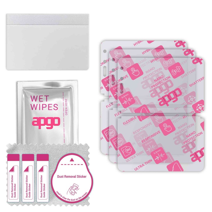 3x apgo Ultra-Clear хибридно защитно стъкло, съвместимо с Microsoft Surface Duo, гъвкаво нано стъкло, отлична алтернатива на закалено стъкло