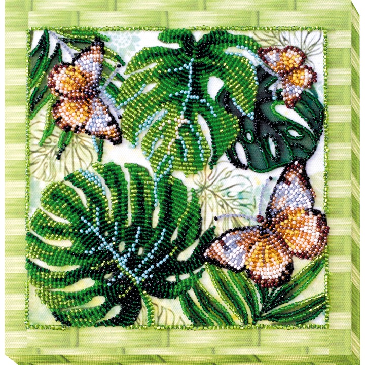 Set de broderie cu margele Abris Art "Monstri" 20x20 cm