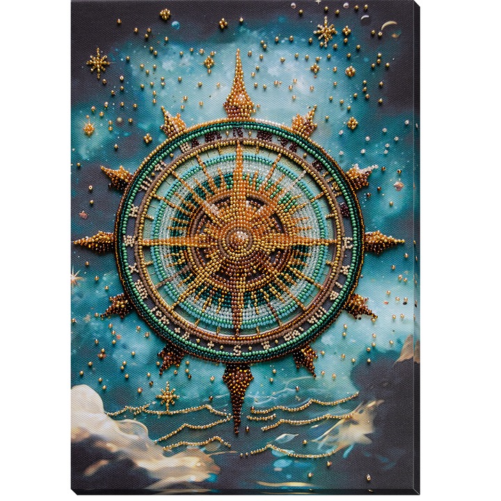 Set de broderie cu margele Abris Art "Gaseste-ti calea" 20x30 cm